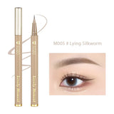 Yeknu Ultra-fine Liquid Eyeliner Waterproof Glitter Matte Black Brown Shiny Eyeliner Lying Silkworm Pen Eye Beauty Party Makeup Tools