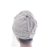 Yeknu New Gray Bamboo Charcoal Dry Hair Caps, Soft Water Absorbing Shower Caps,home and Daily Dry Hair Towels