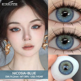 Yeknu New Natural Color Contacts Lenses for Eyes 2Pcs/1Pair Colorful Beautiful Pupil Colored Lenses Yearly Brown Eyes Contact