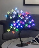 Yeknu Cherry Blossom Tree Light,17inch 40LED Lighted Tabletop Artificial Flower Bonsai Tree Lamp USB Powered Gifts for Home Decor