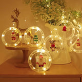 Yeknu Christmas Wish Ball LED Fairy Curtain Light String Wedding Holiday Garland Lamp for Home Room Party Decoration Navidad