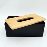 Yeknu Wooden Tissue Box Thickened Box Office Household Paper Storage Box Elegant Car Tissue Holder Towel Dispenser Desktop Decoration