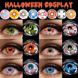 Yeknu Cosplay Color Contact Lenses for Eyes Makeup Halloween Beauty Contact Lenses Eye Cosmetic Color Lens Anime Accessories