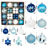 Yeknu Christmas Ball Ornament Set Big Xmas Tree Hanging Pendant Snowflake Merry Christmas Decoration for Home 2025 New Year Party Gift