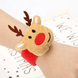 Yeknu 1PC LED Christmas Slap Circle Bracelet Clap Circle Elderly Santa Claus Elk Adult Children Christmas Gifts Christmas Decorations