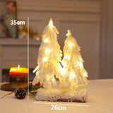 Yeknu Mini PE Christmas Tree Decoration Pine Topping Table Christmas Tree Christmas Home Party Wedding Decoration New Year Gift