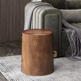 Yeknu Retro Wood Trash Can Waterproof Wastebasket Decoration Bathroom Dustbin Household Large Capacity Garbage Bin Kitchen Accessories