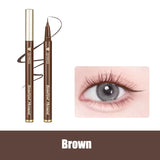 Yeknu Ultra-fine Liquid Eyeliner Waterproof Glitter Matte Black Brown Shiny Eyeliner Lying Silkworm Pen Eye Beauty Party Makeup Tools