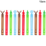 Yeknu 12/36Pcs Christmas Bubble Wand Soap Tube Empty Bottle 2024 Christmas  Decor New Year Kids Gift Kids Birthday Party Favors Toy