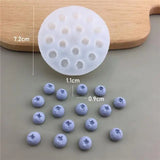 Yeknu 3D Blueberry Raspberry Candle Mold Simulation Fruit Fondant Silicone Mould DIY Chocolate Cookie Baking Mold Cake Decorating Tool