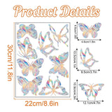 Yeknu Rainbow Suncatcher Window Stickers PVC Cat Butterfly Prism Glass Wall Sticker Home Kids Bedroom Decoration Self Adhesive Decal