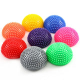 Yeknu 1pc Fitness Yoga Ball, PVC Sensory Training Ball, Half Round Ball, Balance Training Ball, Tactile Massage Ball