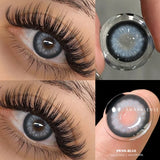 Yeknu 1 Pair Colored Contact Natural Look Brown Eye Lenses Gray Contact Green Eye Lenses Blue Lenses Contact Lenses for Eyes