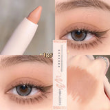 Yeknu 14 Colors White Eyeliner Shiny Glitter Eyeshadow Stick Eye Liner Pen Matte Brown Pink Pearlescent Eyes Makeup Brighten Silkworm