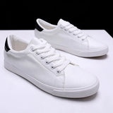 Yeknu Spring Summer Flat Mens Fashion Sneakers Soft Casual Brand Male White Shoes Street Style