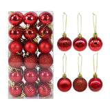 Yeknu 1box Christmas Balls Christmas Tree Ornaments Ball Xmas Hanging Tree Pendants Home Party Decor New Year Gift Noel Navidad