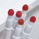 Yeknu Matte Lip Mud Air Cushion Lips Cream Brick Red Lip Glaze Powder  Lipstick Pen Non-Stick Cup Female Lip Tint Korean Makeup