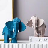 Yeknu Modern Simple Elephant Decoration Home Soft Decoration Living Room TV Cabinet, Porch Desk Decoration, Housewarming Gift