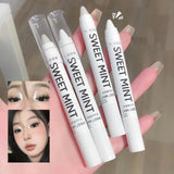 Yeknu White Eyeliner Multicolour Shiny Glitter Eyeshadow Pencils Eye Tip Brightening Waterproof High-gloss Silkworm Pen Eye Makeup