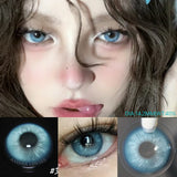 Yeknu 1 Pair Color Contact Lenses for Eyes Natural Brown Lenses Beauty Fashion lense Blue Contact Lenses Green Eye Contact