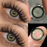 Yeknu 1 Pair Colored Contact Natural Look Brown Eye Lenses Gray Contact Green Eye Lenses Blue Lenses Contact Lenses for Eyes