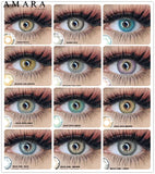 Yeknu 1Pair Color Lens RUSSIA Series Color Contact Lenses Beautiful Pupil Contact Lens Yearly Use Cosmetic Beauty Eye Lenses