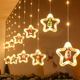 Yeknu Christmas Wish Ball LED Fairy Curtain Light String Wedding Holiday Garland Lamp for Home Room Party Decoration Navidad