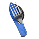 Yeknu 1 set foldable camping utensil-multi-functional knife, fork, spoon combo for outdoor activities camping picnic travel