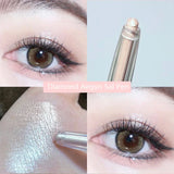 Yeknu Glitter Diamond Lying Silkworm Pen Eyeshadow Stick Waterproof Shiny Matte Brighten Silkworm Eyeliner Highlighter Pen Makeup Tool