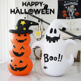 Yeknu Halloween Standing Inflatable Pumpkin Windproof Stacked Pumpkins Festival Theme Party House Outdoor Courtyard Tumbler Toy Props