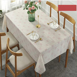 Yeknu PVC Waterproof Tablecloth Oil Proof Wash Free Lace Plastic Table White Pattern Restaurant Desk Sheet Hotel Breakfast Mat