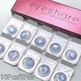 Yeknu Daily Lens 10Pcs/5Pair Colored Contact Lenses Natural Gray Contact Daily Disposable 1day Use Colored Makeup Lenses