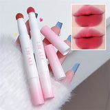 Yeknu Matte Lip Mud Air Cushion Lips Cream Brick Red Lip Glaze Powder  Lipstick Pen Non-Stick Cup Female Lip Tint Korean Makeup