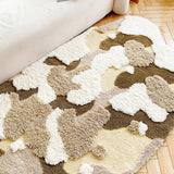 Yeknu 60x120cm Tufting Moss Bedroom Rug Soft Fluffy Scenic Bedside Carpet Floor Pad Cozy Mat Doormat Aesthetic Home Art Decor