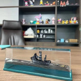 Yeknu Black Pearl Pirate Ship Cruise Ship Fluid Drift Bottle Never Capsize Desktop Decompression Decoration Ornament