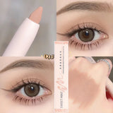 Yeknu 14 Colors White Eyeliner Shiny Glitter Eyeshadow Stick Eye Liner Pen Matte Brown Pink Pearlescent Eyes Makeup Brighten Silkworm