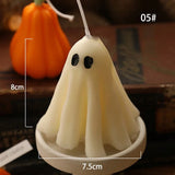 Yeknu Halloween Ghost Candle Creative Ornaments Atmosphere Candle With Spooky Design Luxury Gift Fragrance Candle Party Desktop Decor