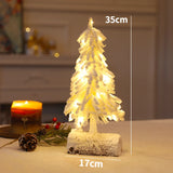 Yeknu Mini PE Christmas Tree Decoration Pine Topping Table Christmas Tree Christmas Home Party Wedding Decoration New Year Gift