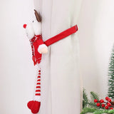 Yeknu Christmas Dolls Curtain Buckle Santa Claus Snowman Ornament Merry Christmas Decoration for Home Navidad Gifts New Year 2025