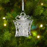 Yeknu Xmas Tree Transparent Snowflake Hanging Ornaments Acrylic Pendant 2024 Christmas Decoration for Home Navidad Gifts New Year