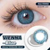 Yeknu NEW 2pcs Natural Color Contact Lenses for Eyes Gray Contact Lens Yearly Fashion Blue Contact Lens Colored Eye Contacts