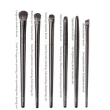 Yeknu Natural Eye Makeup Brushes Set Eyeshadow Brush Eyebrow Contour Eyeliner Brush Women Eyes Cosmetic Blending Detail Make Up Tools