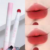 Yeknu Matte Lip Mud Air Cushion Lips Cream Brick Red Lip Glaze Powder  Lipstick Pen Non-Stick Cup Female Lip Tint Korean Makeup