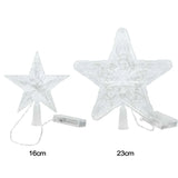 Yeknu LED Light Up Christmas Tree Star Topper Xmas Tree Ornaments Lamp 2025 New Year Decorations For Home Navidad Natal Noel