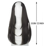 Yeknu Synthetic Women's Styling Long Hair Extra Long Hair Synthetic Wigs Layered Hair Extensions Top of the Head Increase Hair