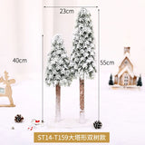 Yeknu Mini PE Christmas Tree Decoration Pine Topping Table Christmas Tree Christmas Home Party Wedding Decoration New Year Gift