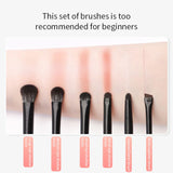 Yeknu Natural Eye Makeup Brushes Set Eyeshadow Brush Eyebrow Contour Eyeliner Brush Women Eyes Cosmetic Blending Detail Make Up Tools