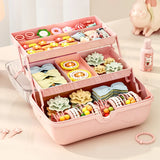 Yeknu Multi-layer Girls' Hair Accessories Storage Box Hairpin Organizer Large Capacity Jewelry Case Head Rope Headband Display Rack