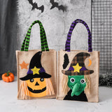 Yeknu New Halloween Gift Non woven Handbag Candy Bag Ghost Festival Pumpkin Bag Decoration Prop Gift Bag