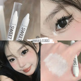 Yeknu White Eyeliner Multicolour Shiny Glitter Eyeshadow Pencils Eye Tip Brightening Waterproof High-gloss Silkworm Pen Eye Makeup